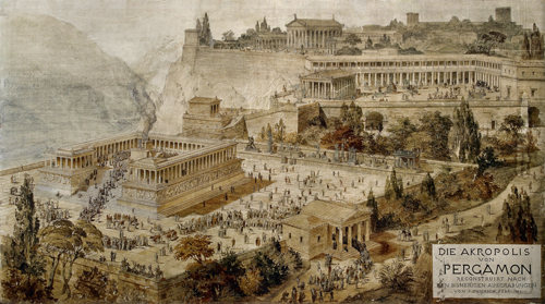 Die Akropolis von Pergamon rekonstriuiert nach den bisherigen Ausgrabungen, Friedrich von Thiersch, 1882