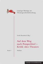 Buchcover "Auf dem Weg nach Pomperlörel – Kritik »des« Theaters"