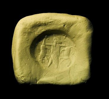 enlarge the image: Modern impression of the Achaemenid stamp seal. Photo: Altorientalisches Institut
