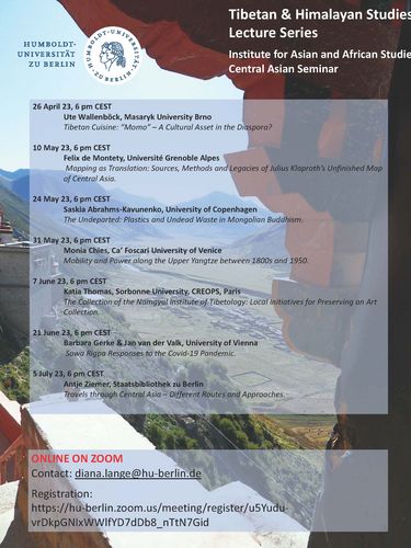 Programm Tibetan & Himalaya Studies Lecture Series