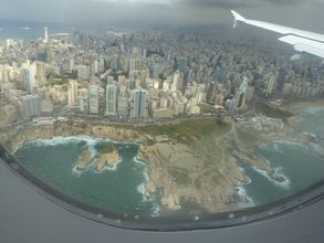 Landeanflug auf Beirut, Foto: privat