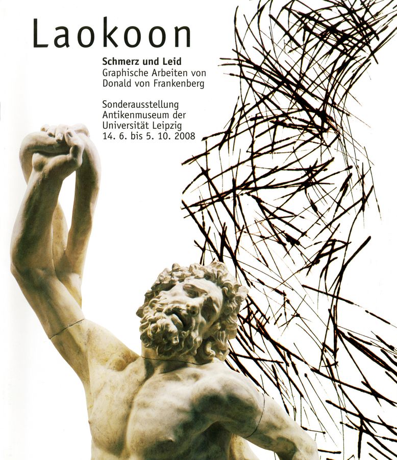 Cover zu "Laokoon - Schmerz und Leid" mit einer Nahaufnahme des Laokoon