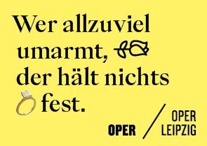 Plakat zur Premiere "Der Rosenkavalier" am 30.03.2024 an der Oper Leipzig
