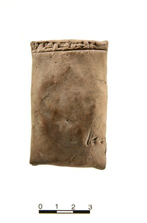 enlarge the image: Old Babylonian letter (LAOS 1, no. 46), reverse. Photo: Altorientalisches Institut