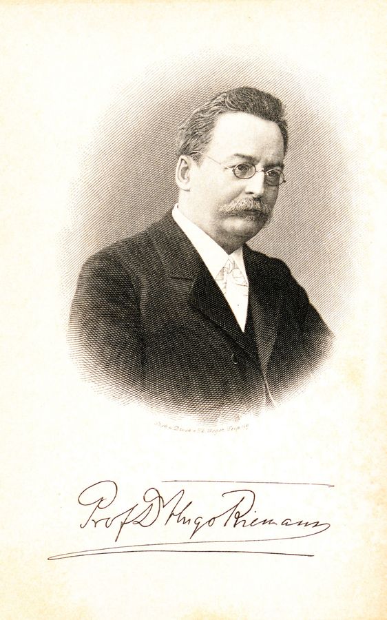zur Vergrößerungsansicht des Bildes: Porträt von Hugo Riemann in Hesse's Musikkalender 1902.