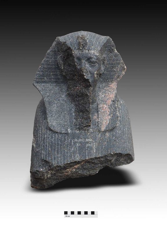 Statuenfragment einer Sphinx des Königs Amenemhat III