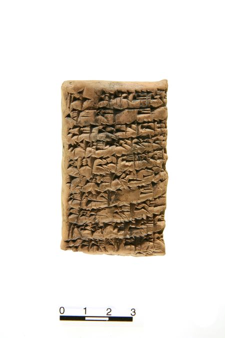 enlarge the image: Old Babylonian letter (LAOS 1, no. 49), obverse. Photo: Altorientalisches Institut